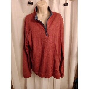 johnnie-O Sully 1/4 Zip Pullover red Sz XL